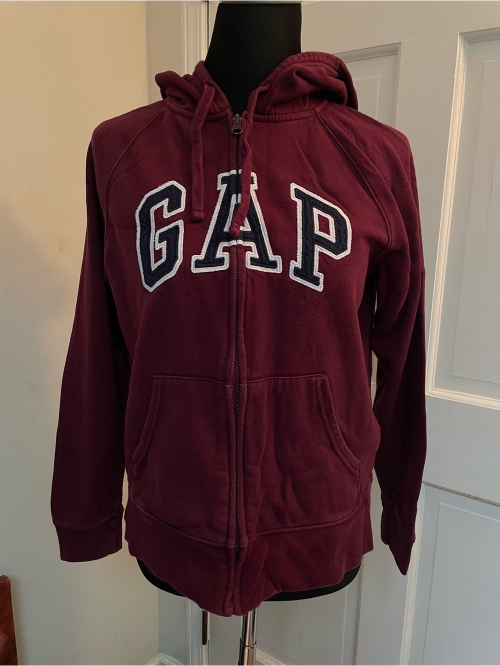 GAP  Burgundy Hooded Zip-Up Jackets